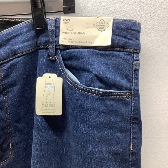 St.John’s Bay Size 24W Girlfriend Medium Treasure Jeans. New With Tags. - Picture 3 of 9